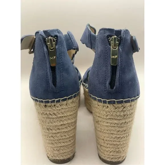 Marc Fisher Calita Platform Wedge blue size 6 M - Picture 6 of 7